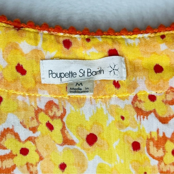Poupette St Barth Camila Mini Dress Yellow Hortensia M - Picture 5 of 8